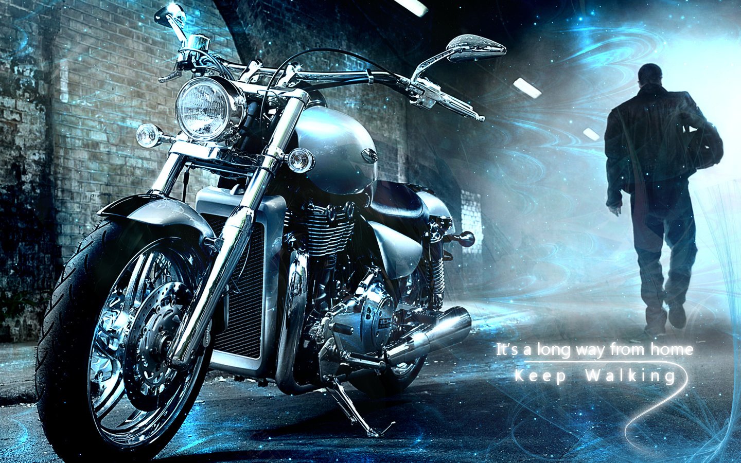 Обои мотоциклы, на, motocikl, siluyet, kogda, daleko, motorcycles, on, when разрешение 1920x1200 Загрузить