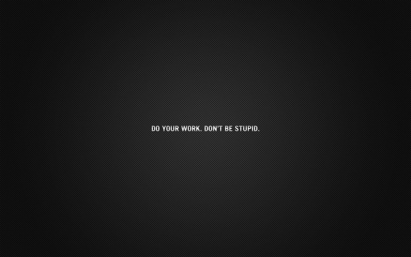 Обои do your work. don`t be stupid, do your work. don't be stupid разрешение 1920x1200 Загрузить