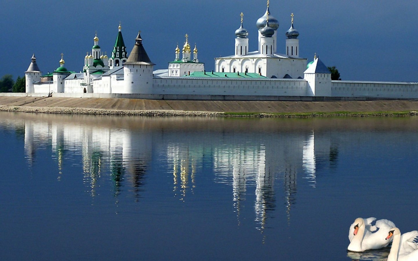 Обои макарьевский монастырь, нижегородская область, macarius monastery, nizhny novgorod oblast разрешение 1920x1080 Загрузить
