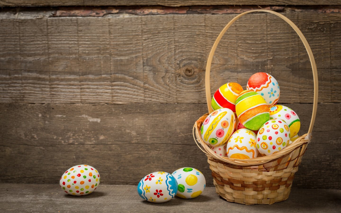 Обои корзина, пасха, яйца крашеные, basket, easter, the painted eggs разрешение 5472x3648 Загрузить