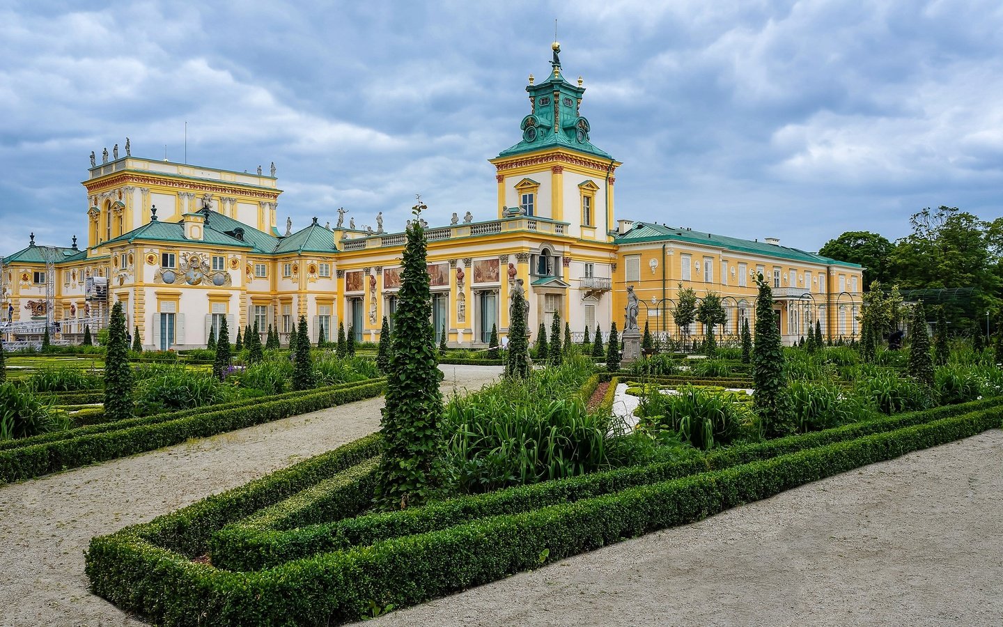 Обои сад, дворец, варшава, garden, palace, warsaw разрешение 2048x1361 Загрузить