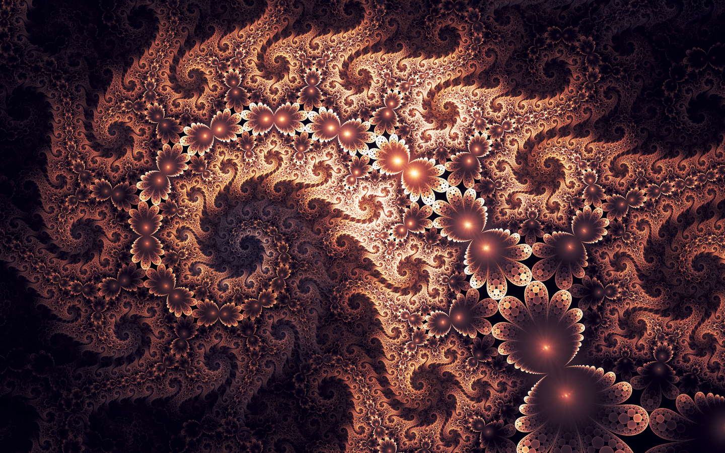 Обои цветы, абстракция, узоры, фрактал, flowers, abstraction, patterns, fractal разрешение 1920x1280 Загрузить