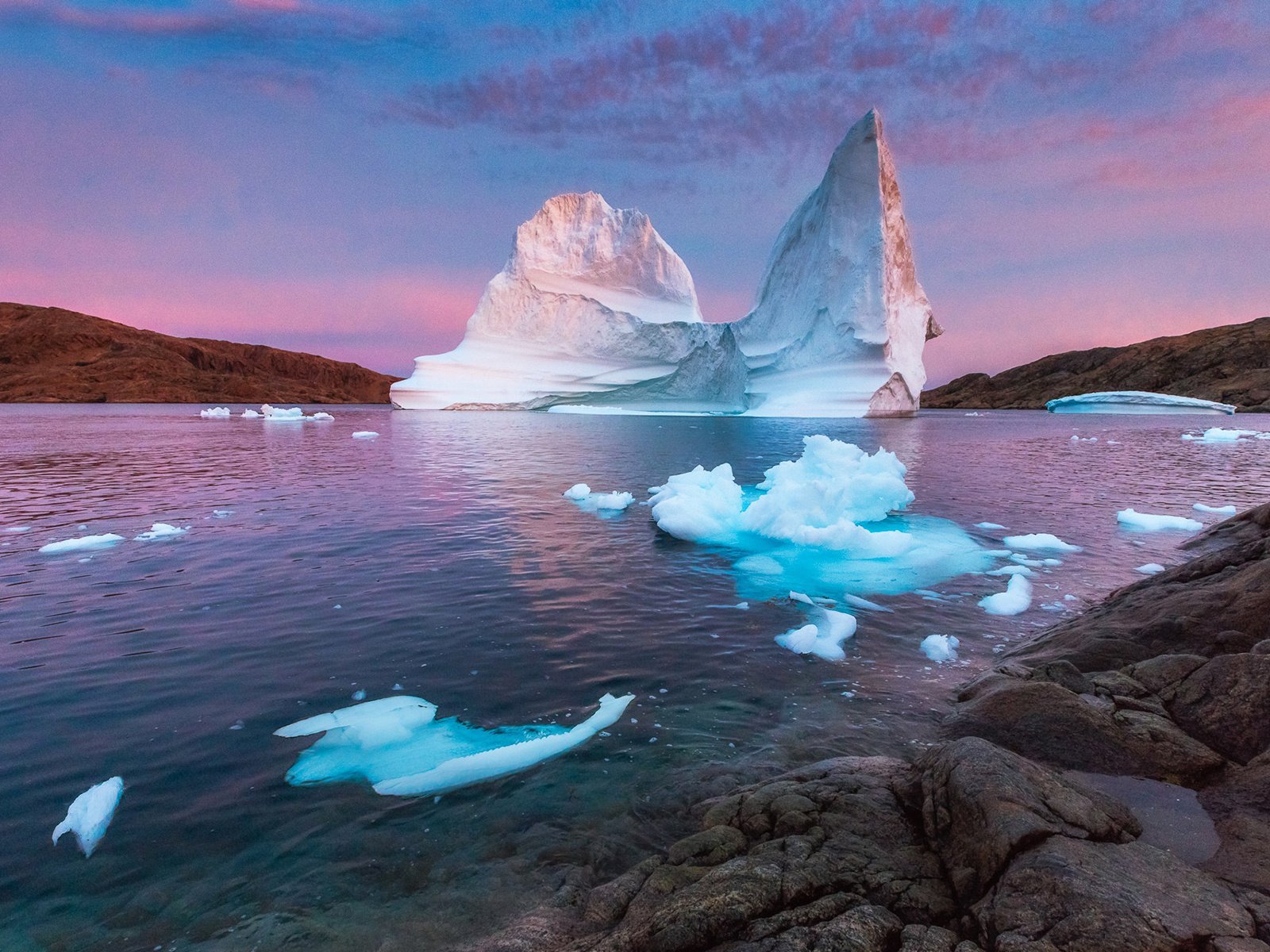 Обои пейзаж, айсберг, льды, landscape, iceberg, ice разрешение 1920x1200 Загрузить
