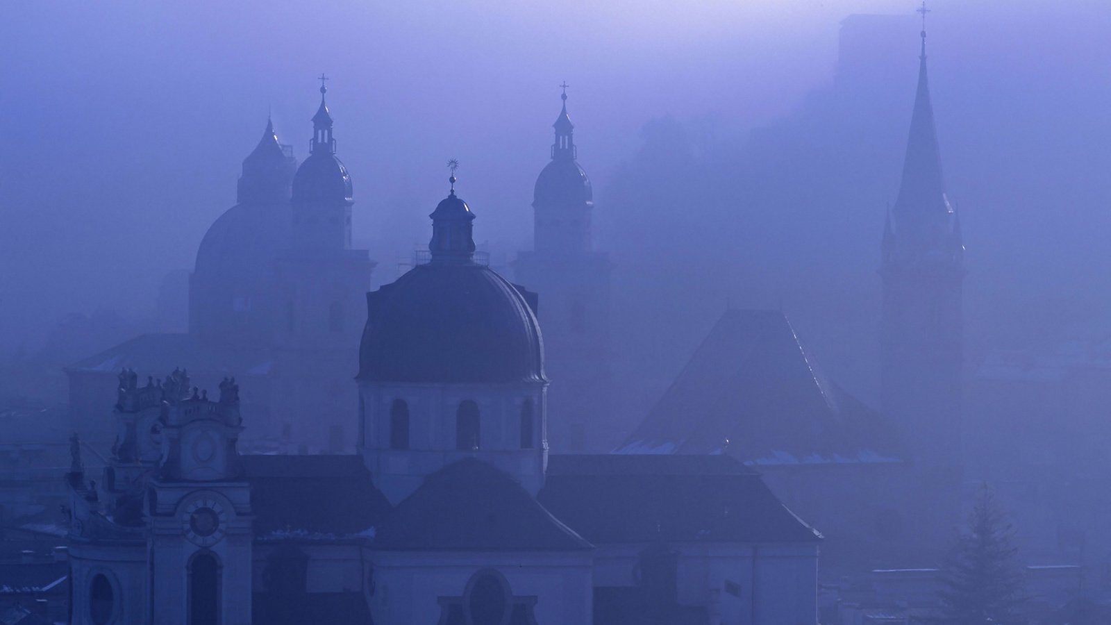 Обои туман, австрия, зальцбург, fog, austria, salzburg разрешение 2000x1333 Загрузить