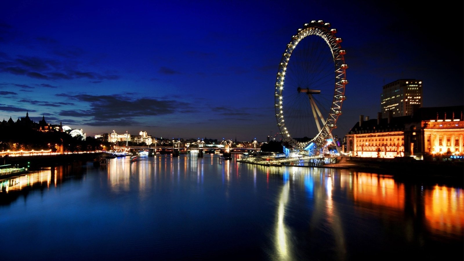 Обои лондон, колесо обозрения, достопримечательности, london, ferris wheel, attractions разрешение 1920x1080 Загрузить