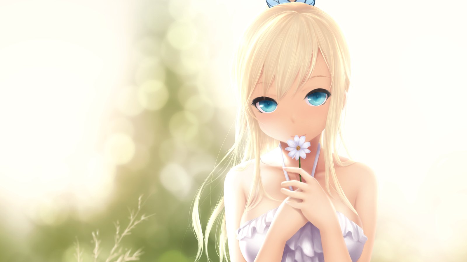 Обои арт, цветок, взгляд, ромашка, девочка, хвостик, boku wa tomodachi ga sukunai, kashiwazaki sena, cait, art, flower, look, daisy, girl, ponytail разрешение 1920x1200 Загрузить