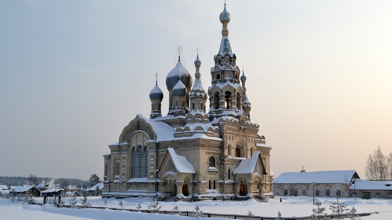 Обои храм, спасский храм, село кукобой, ярославская область, temple, church of the savior, the village of kukoboy, yaroslavl oblast разрешение 2560x1600 Загрузить