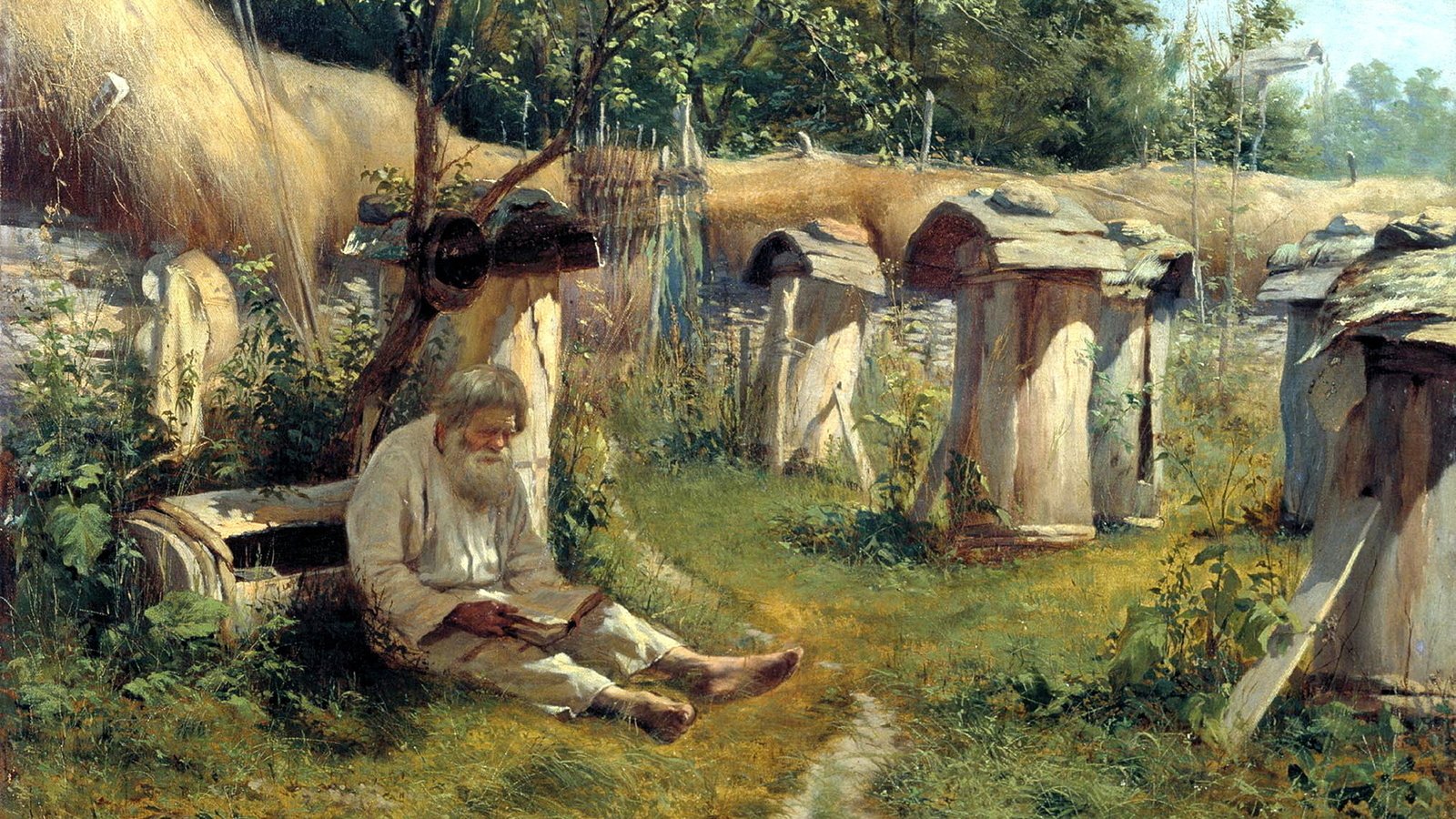 Обои настроение, картина, пасечник, mood, picture, beekeeper разрешение 1920x1200 Загрузить