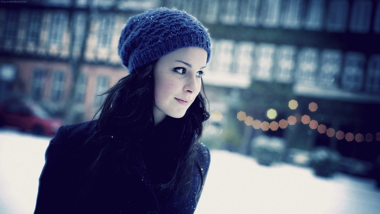 Обои зима, девушка, взгляд, шапка, лена майер-ландрут, winter, girl, look, hat, lena meyer-landrut разрешение 1920x1080 Загрузить