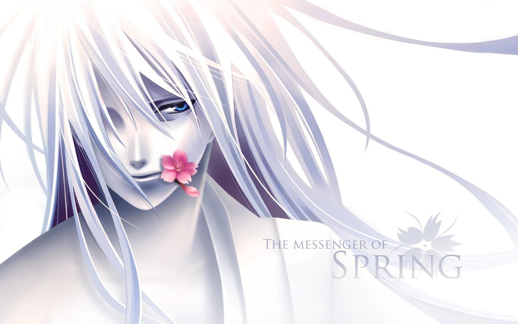 Обои цветок, парень, аниме, the messenger of spring, flower, guy, anime разрешение 2000x1400 Загрузить