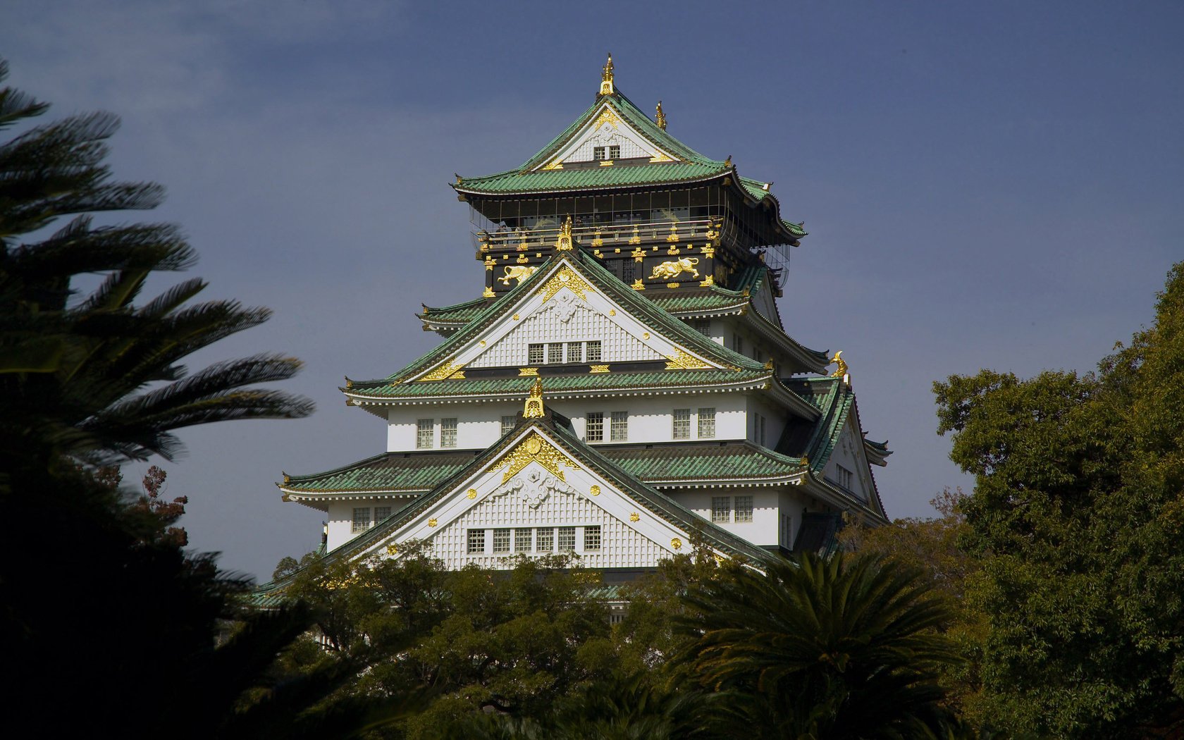 Обои деревья, япония, дворец, осака, trees, japan, palace, osaka разрешение 2945x1936 Загрузить