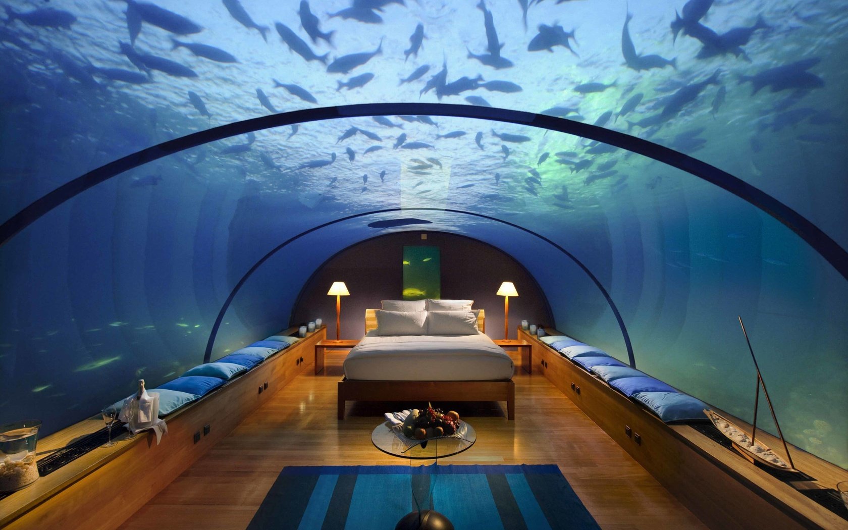 Обои интерьер, под водой, тропики, мальдивы, interior, under water, tropics, the maldives разрешение 4256x2832 Загрузить