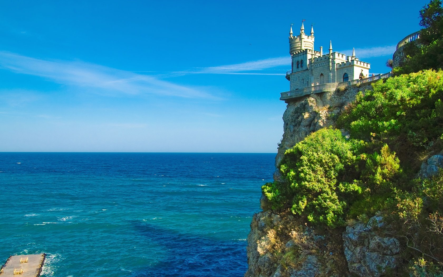 Обои черное море, крым, ласточкино гнездо, the black sea, crimea, swallow's nest разрешение 9257x5210 Загрузить