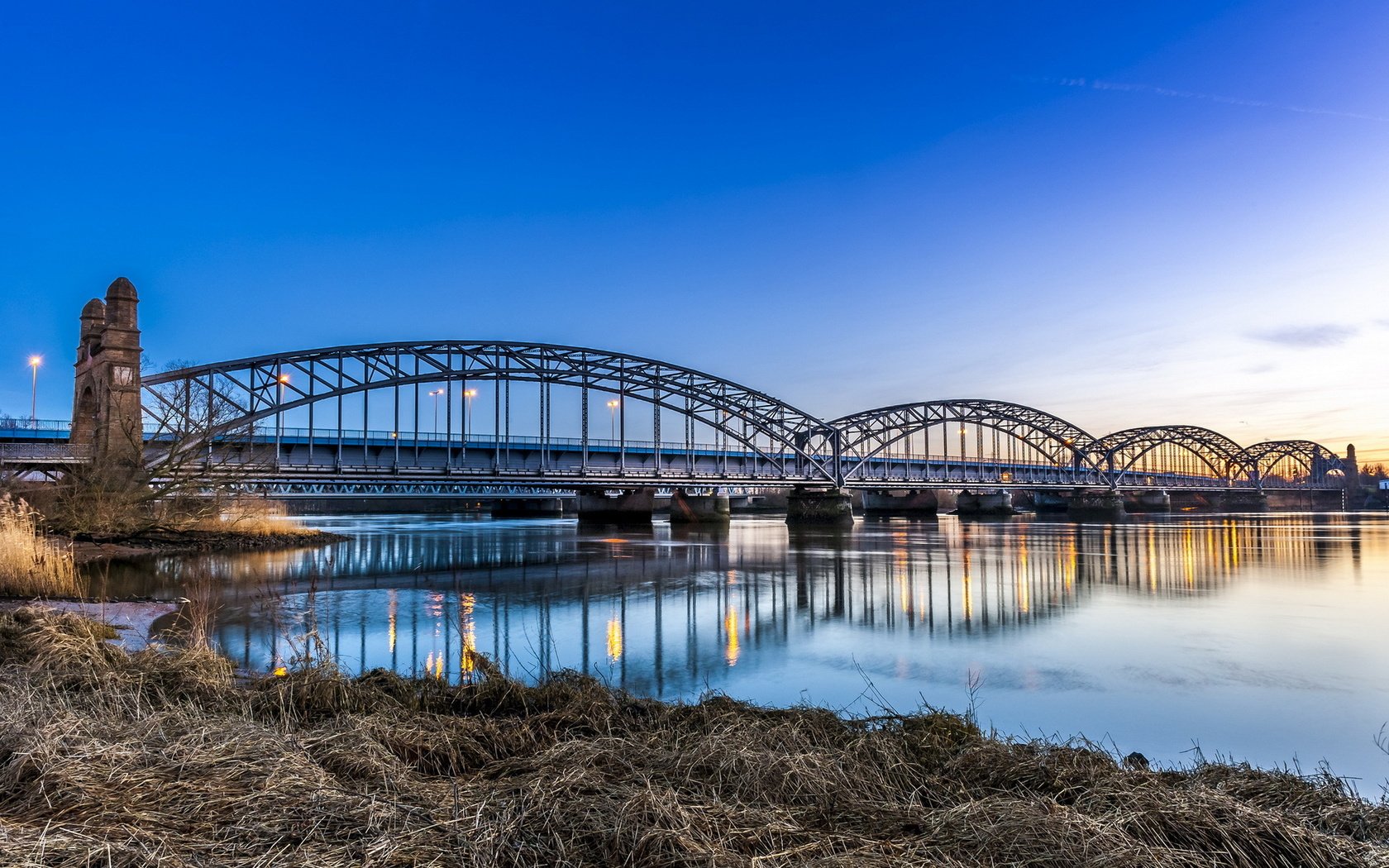 Обои река, мост, германия, гамбург, river, bridge, germany, hamburg разрешение 1920x1200 Загрузить