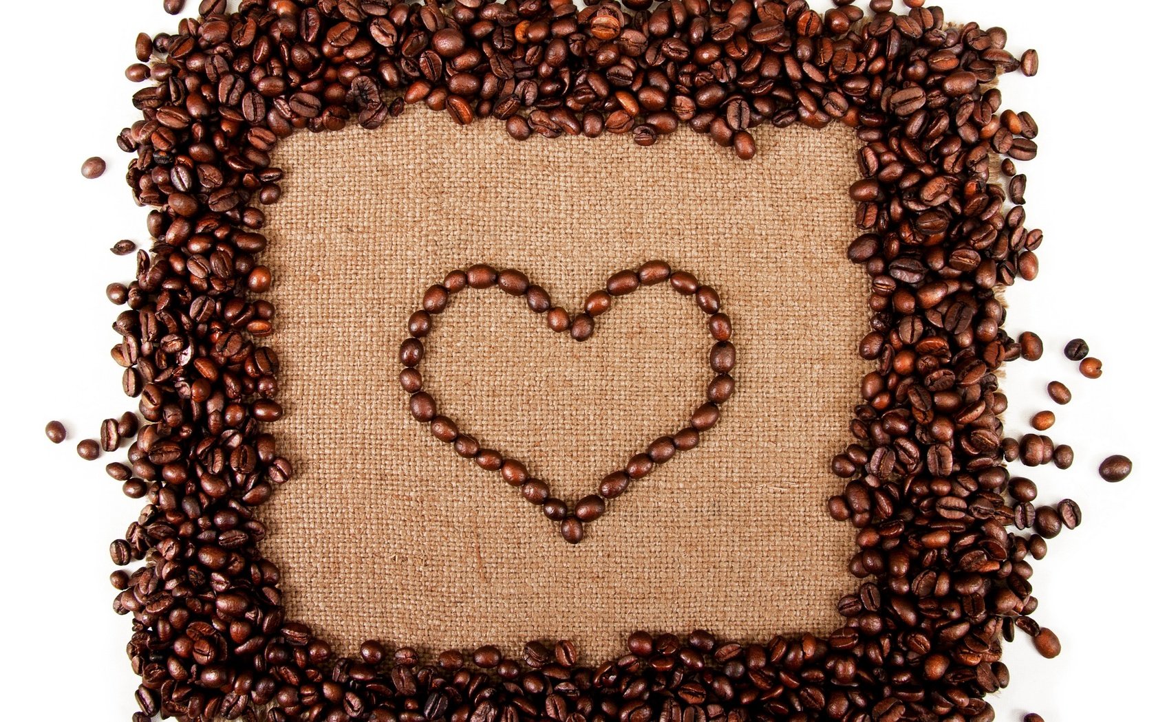 Обои зерна, кофе, сердце, сердечка, бобы, grain, coffee, heart, beans разрешение 2880x2237 Загрузить