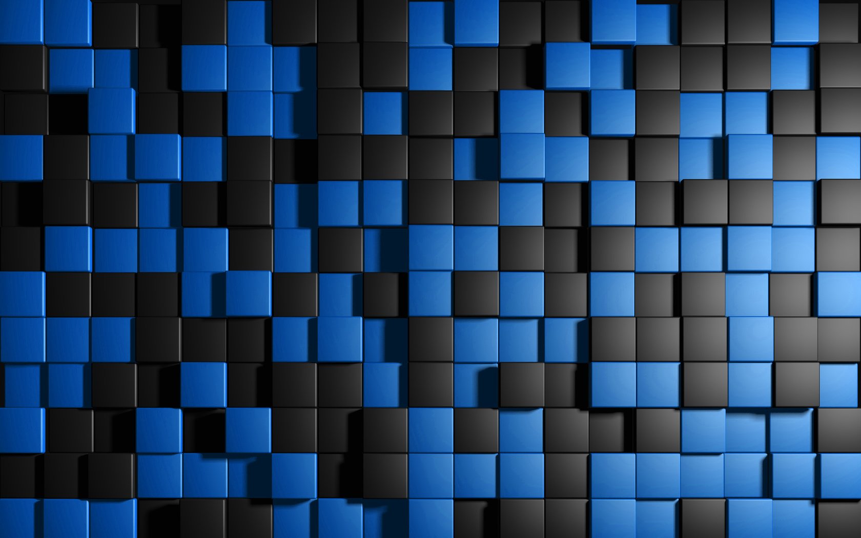 Обои квадраты, кубы, синие, чёрные, squares, cuba, blue, black разрешение 3840x2400 Загрузить