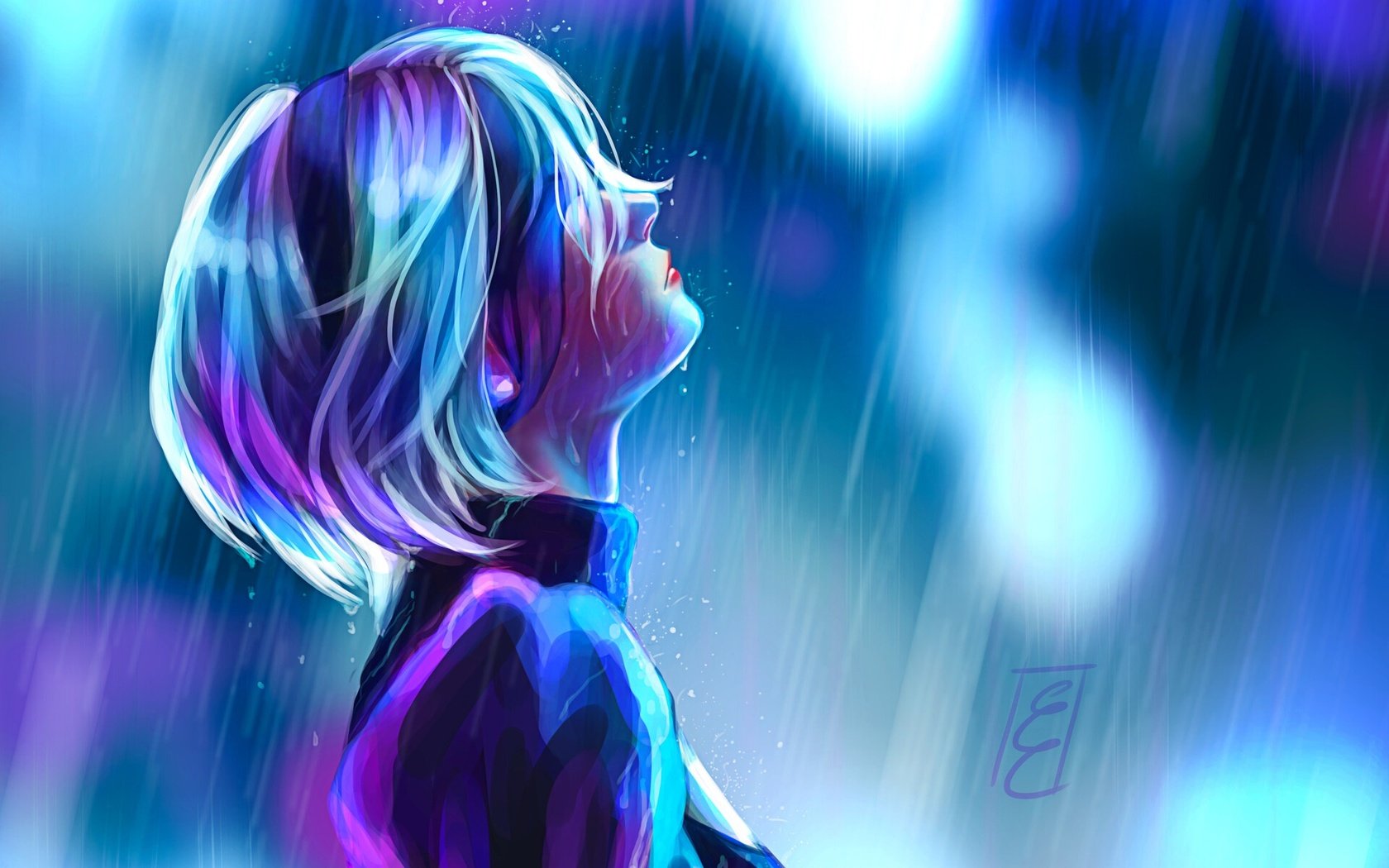 Обои рисунок, девушка, дождь, nier automata, figure, girl, rain разрешение 1920x1357 Загрузить
