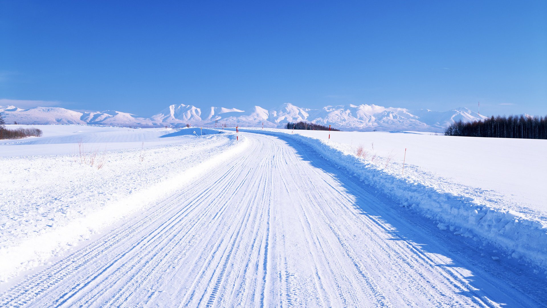 Обои дорога, горы, зима, горизонт, road, mountains, winter, horizon разрешение 1920x1200 Загрузить