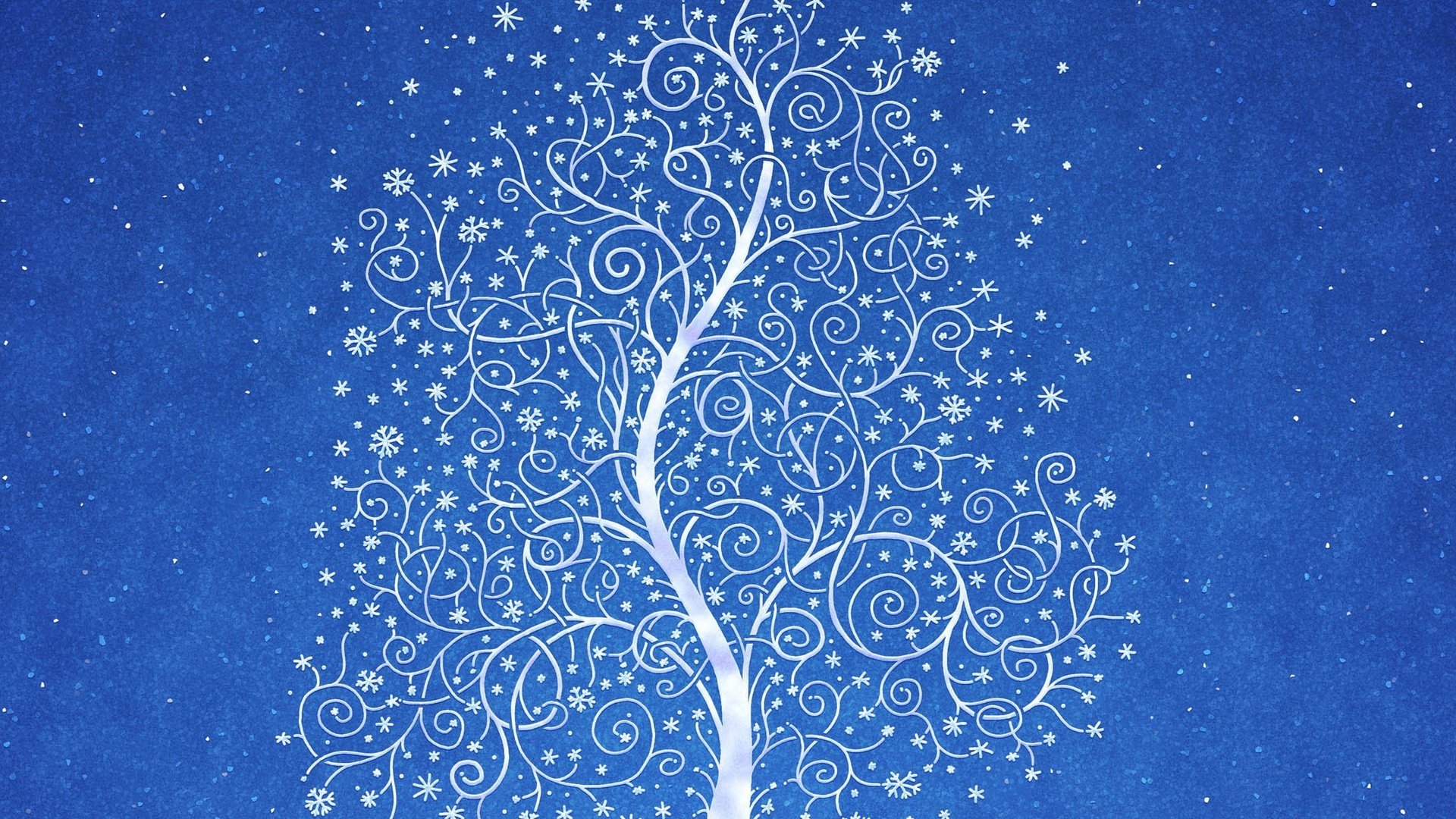 Обои снег, дерево, синий, узор, snow, tree, blue, pattern разрешение 3840x1200 Загрузить