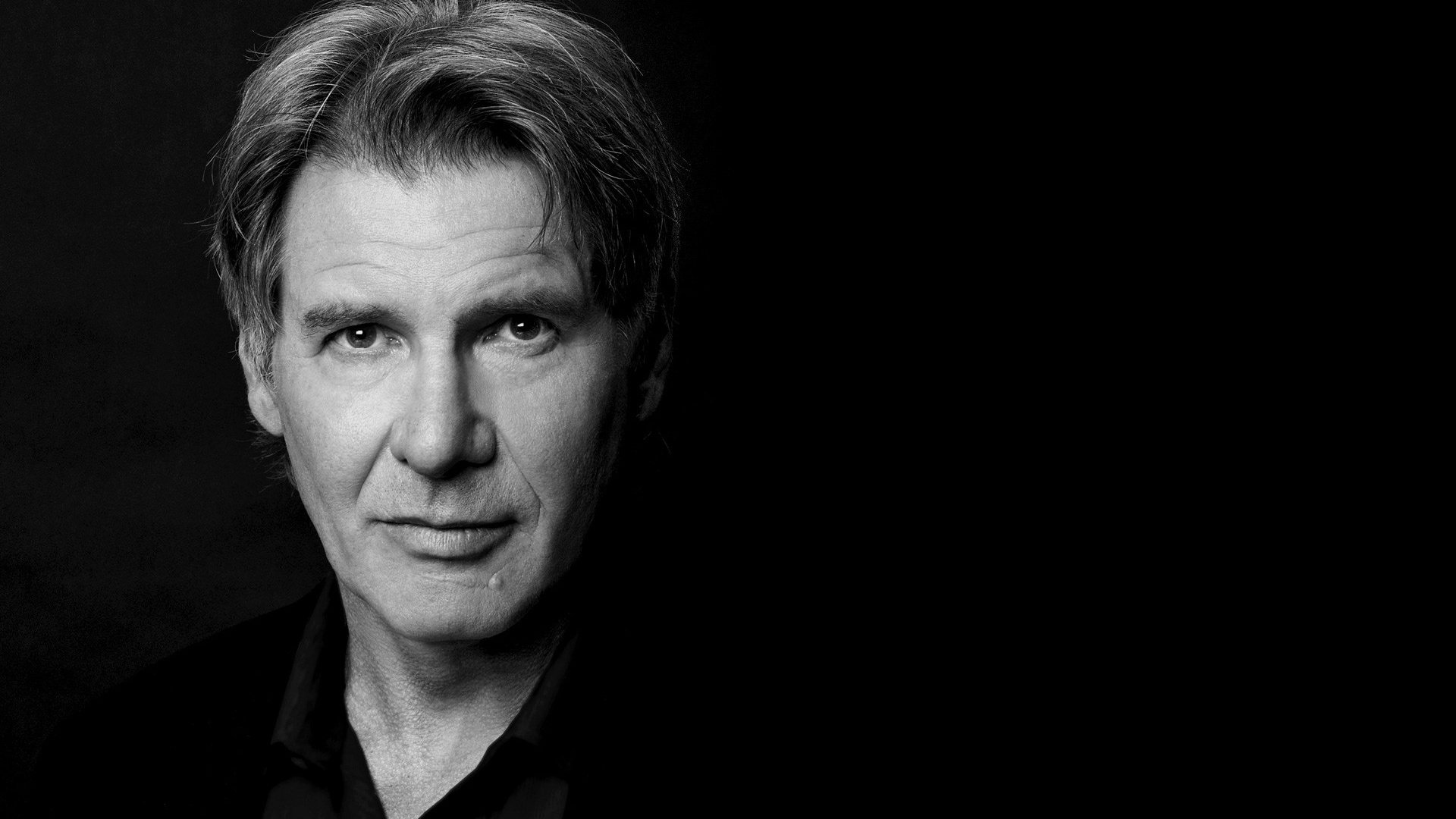 Обои чёрно-белое, актёр, harrison ford, харрисон форд, black and white, actor разрешение 1920x1200 Загрузить