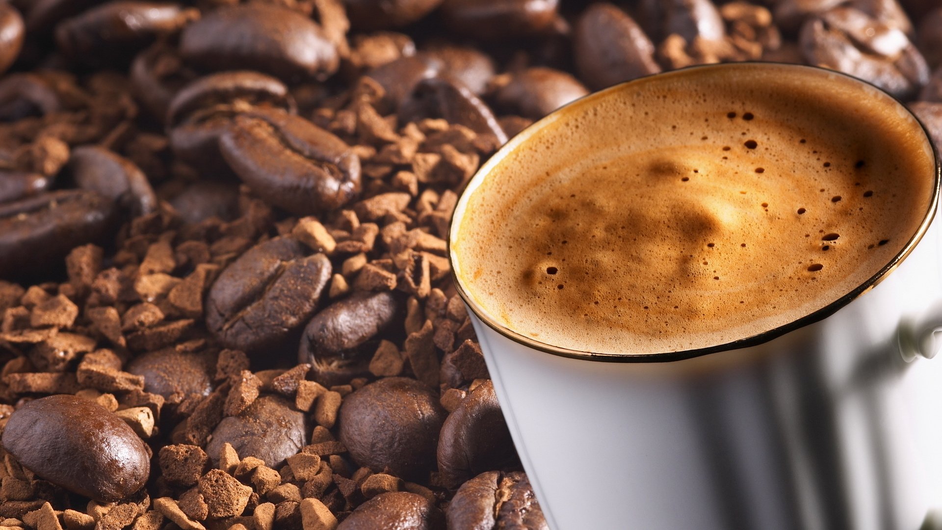 Обои зерна, кофе, кружка, настроения, чашка, кофейные зерна, grain, coffee, mug, mood, cup, coffee beans разрешение 1920x1200 Загрузить