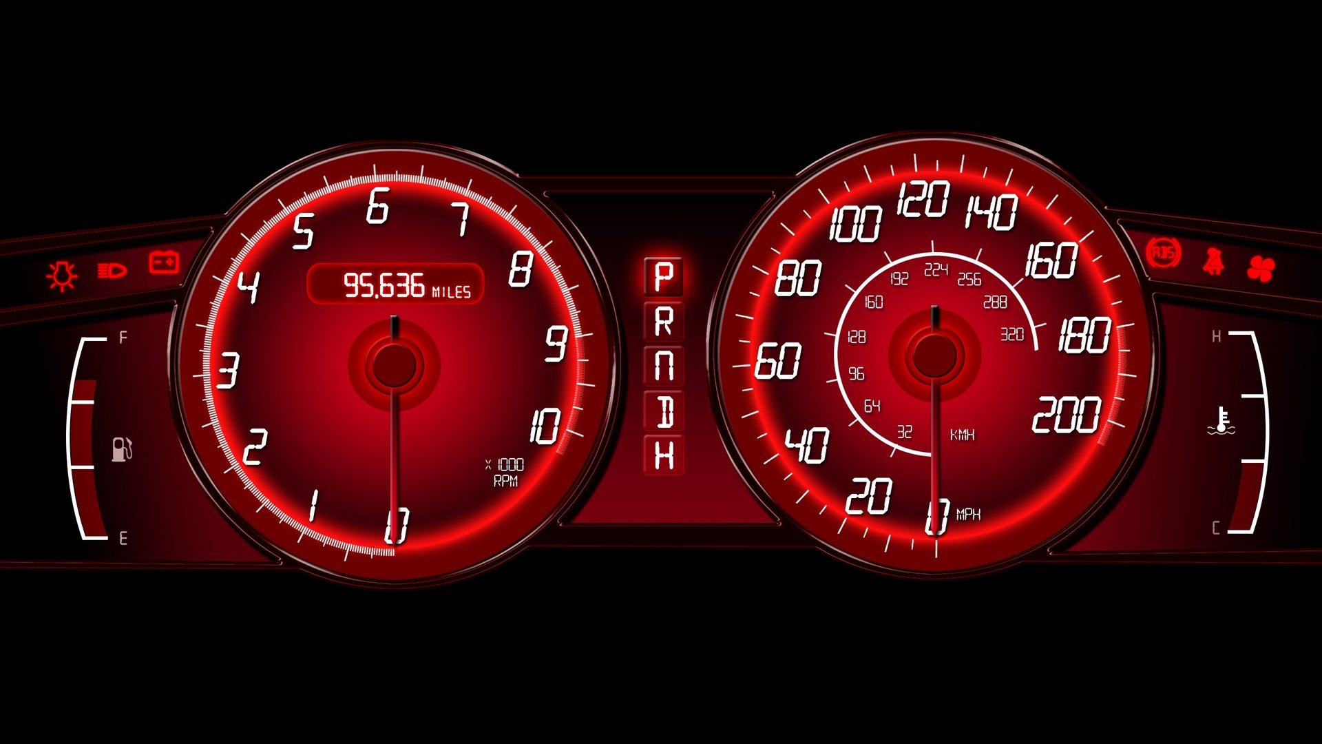 Обои спидометр спортивной машины, speedometer sports car разрешение 2560x1600 Загрузить
