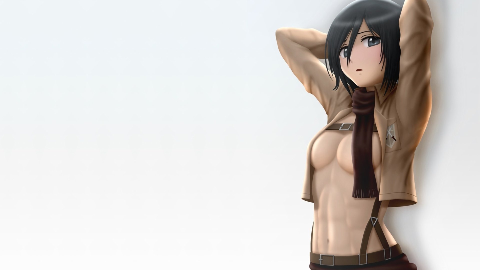 Обои арт, девушка, взгляд, грудь, удивление, шарф, mikasa ackerman, art, girl, look, chest, surprise, scarf разрешение 1920x1200 Загрузить