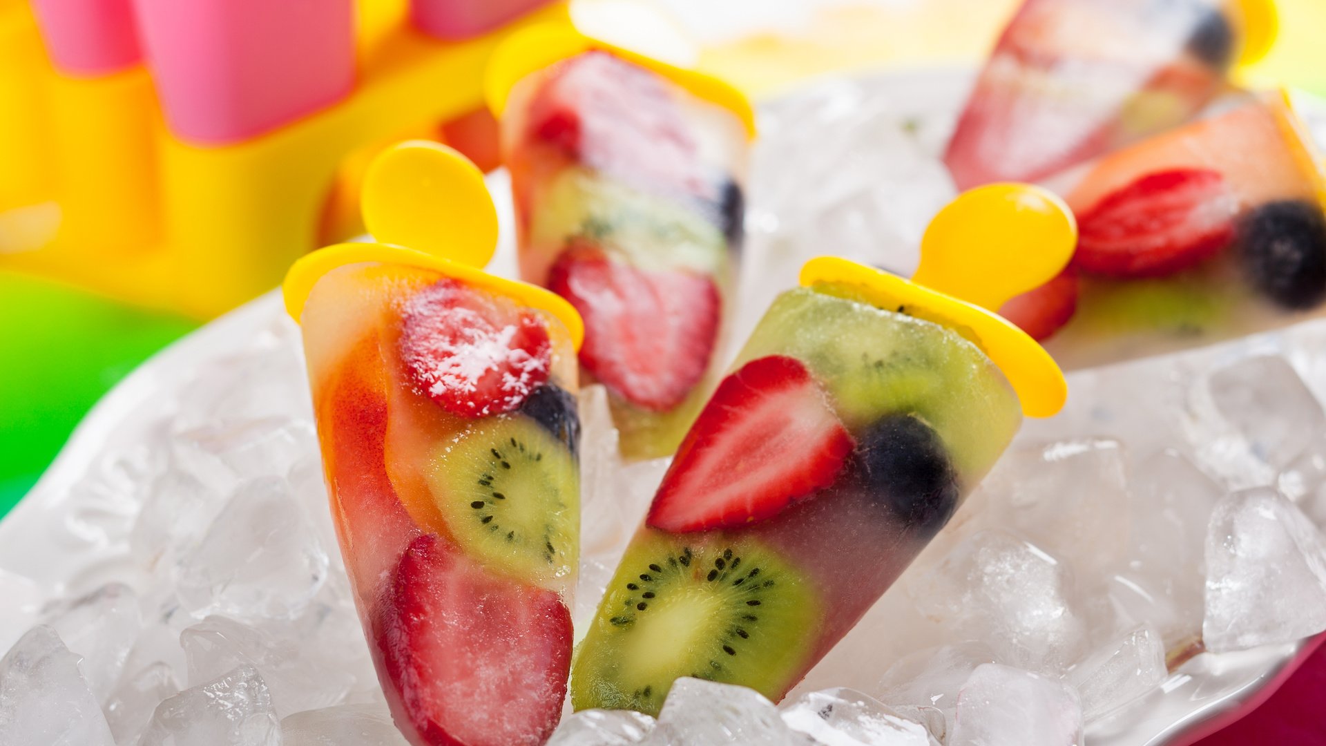 Обои мороженое, фрукты, лёд, ice cream, fruit, ice разрешение 3840x2400 Загрузить