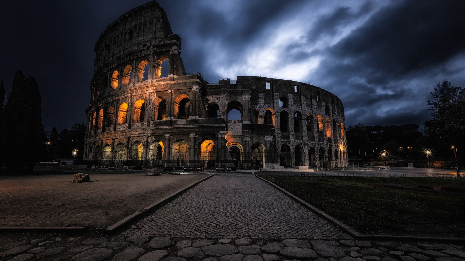 Обои италия, колизей, рим, roma, италиа, dark coliseum, italy, colosseum, rome, italia разрешение 1920x1280 Загрузить