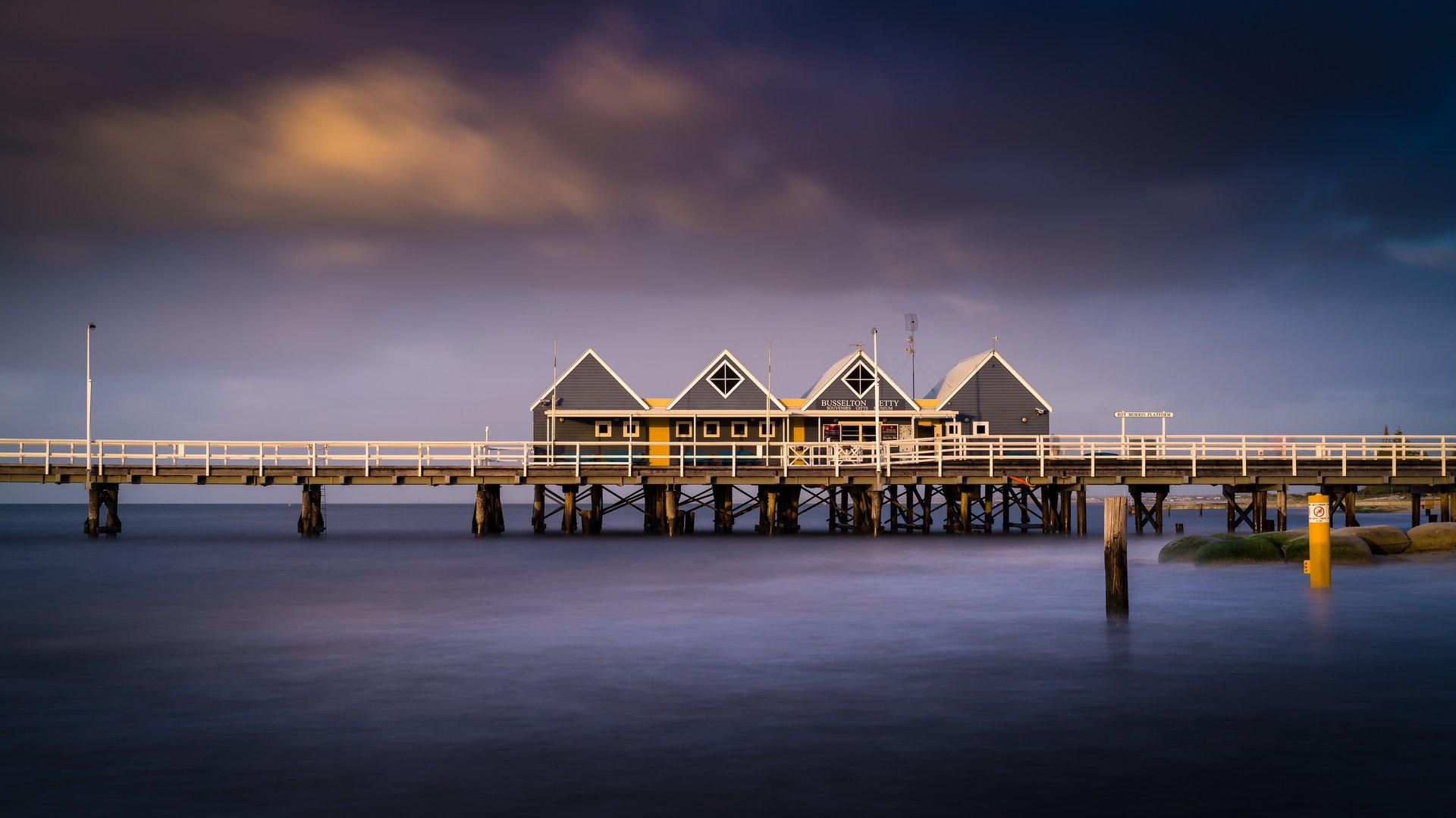 Обои море, причал, австралия, пристань, western australia, busselton jetty, sea, pier, australia, marina разрешение 3840x2160 Загрузить