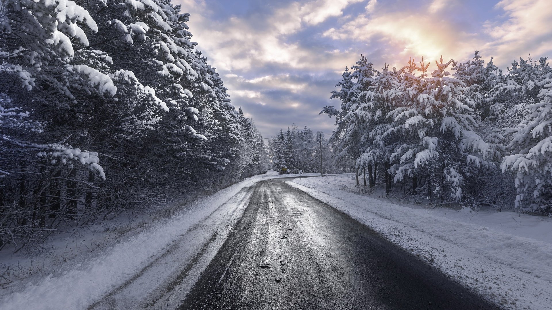 Обои дорога, снег, природа, лес, зима, лесополоса, road, snow, nature, forest, winter разрешение 2047x1292 Загрузить
