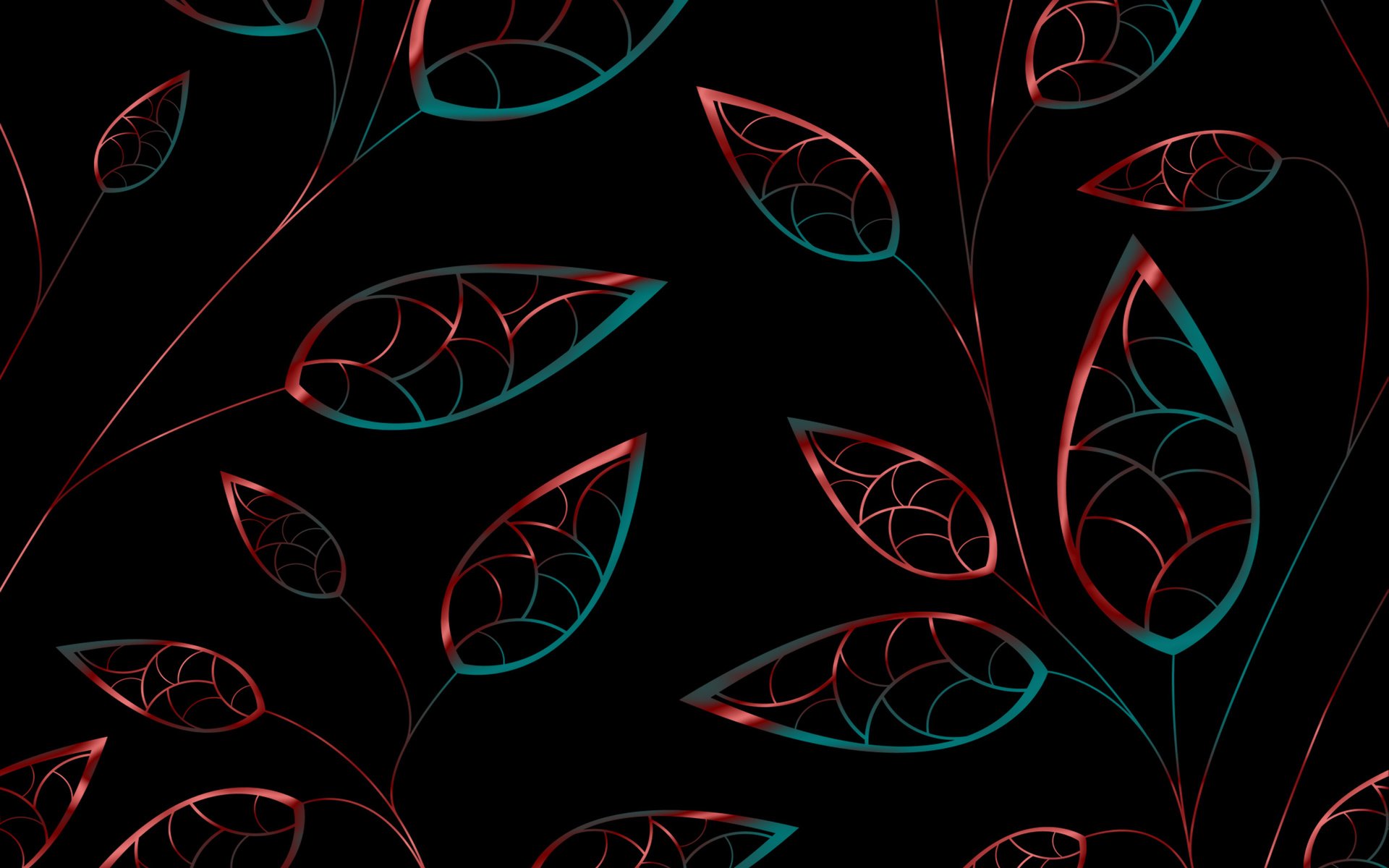 Обои обои, листья, узор, градиент, wallpaper, leaves, pattern, gradient разрешение 2560x1600 Загрузить