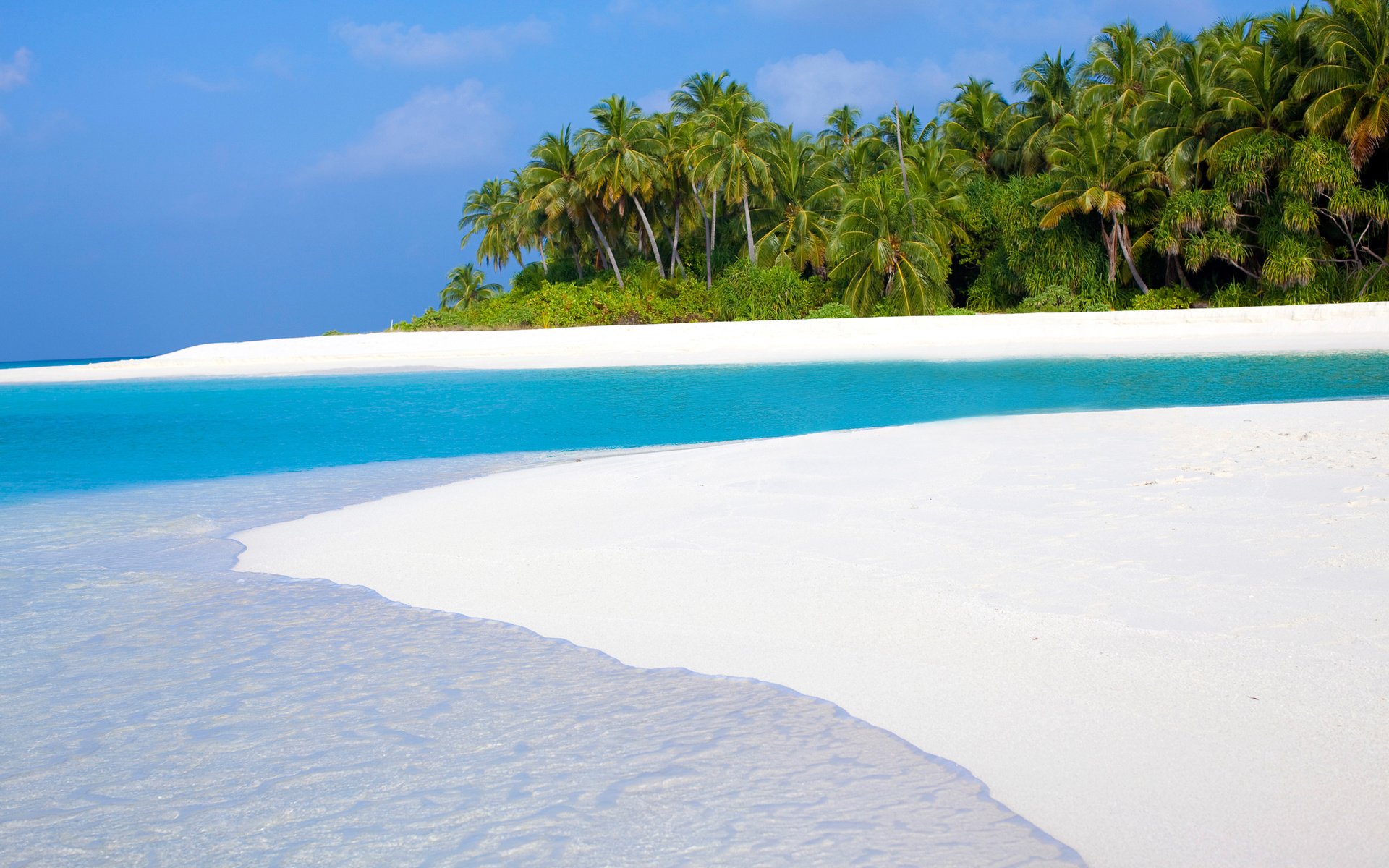 Обои море, пляж, отдых, остров, тропики, мальдивы, sea, beach, stay, island, tropics, the maldives разрешение 2400x1600 Загрузить