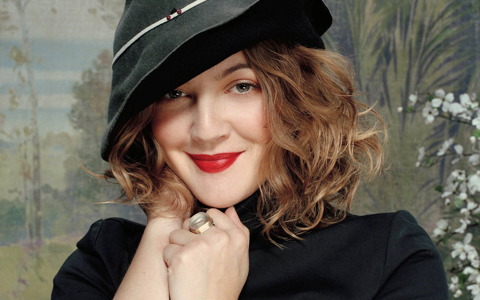 Обои улыбка, лицо, актриса, шляпа, дрю бэрримор, smile, face, actress, hat, drew barrymore разрешение 1920x1440 Загрузить