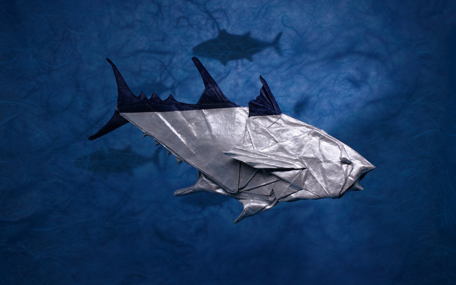 Обои бумага, оригами, рыба, тунец, paper, origami, fish, tuna разрешение 4704x3136 Загрузить