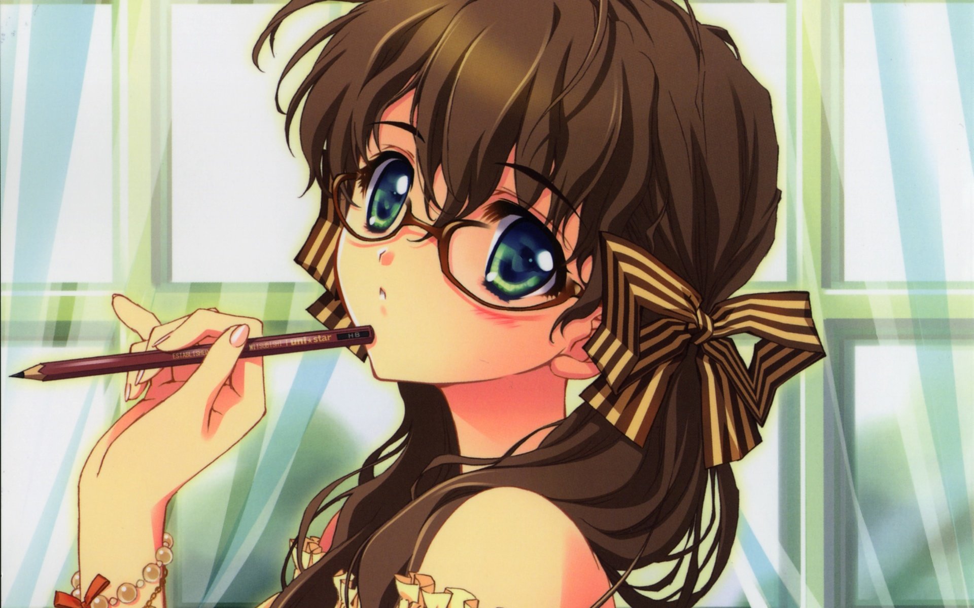 Обои карандаш, глаза голубые, аниме девочка, оригинальная, pencil, blue eyes, anime girl, original разрешение 2120x1720 Загрузить
