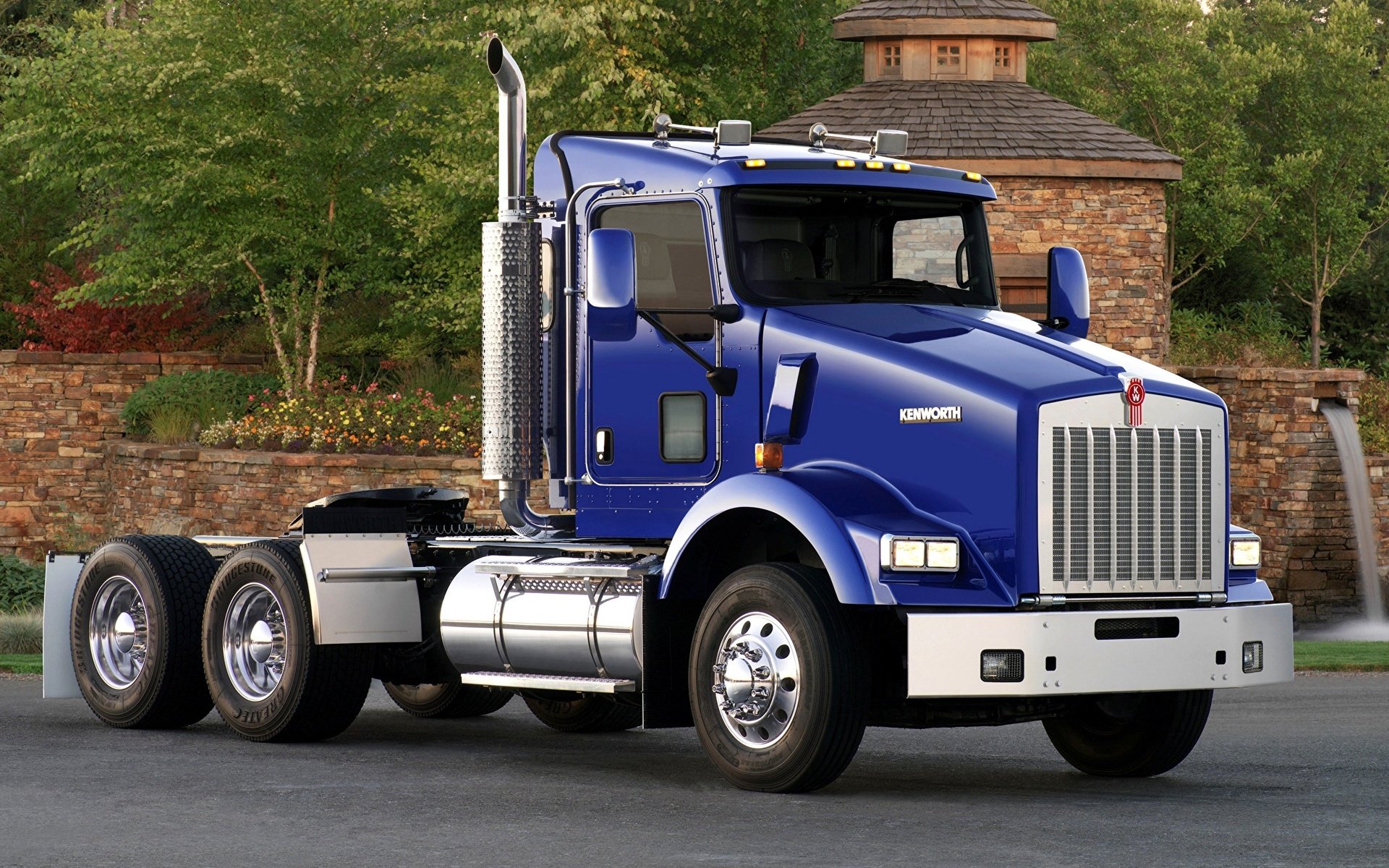 Обои синий, грузовик, kenworth, blue, truck разрешение 2560x1440 Загрузить