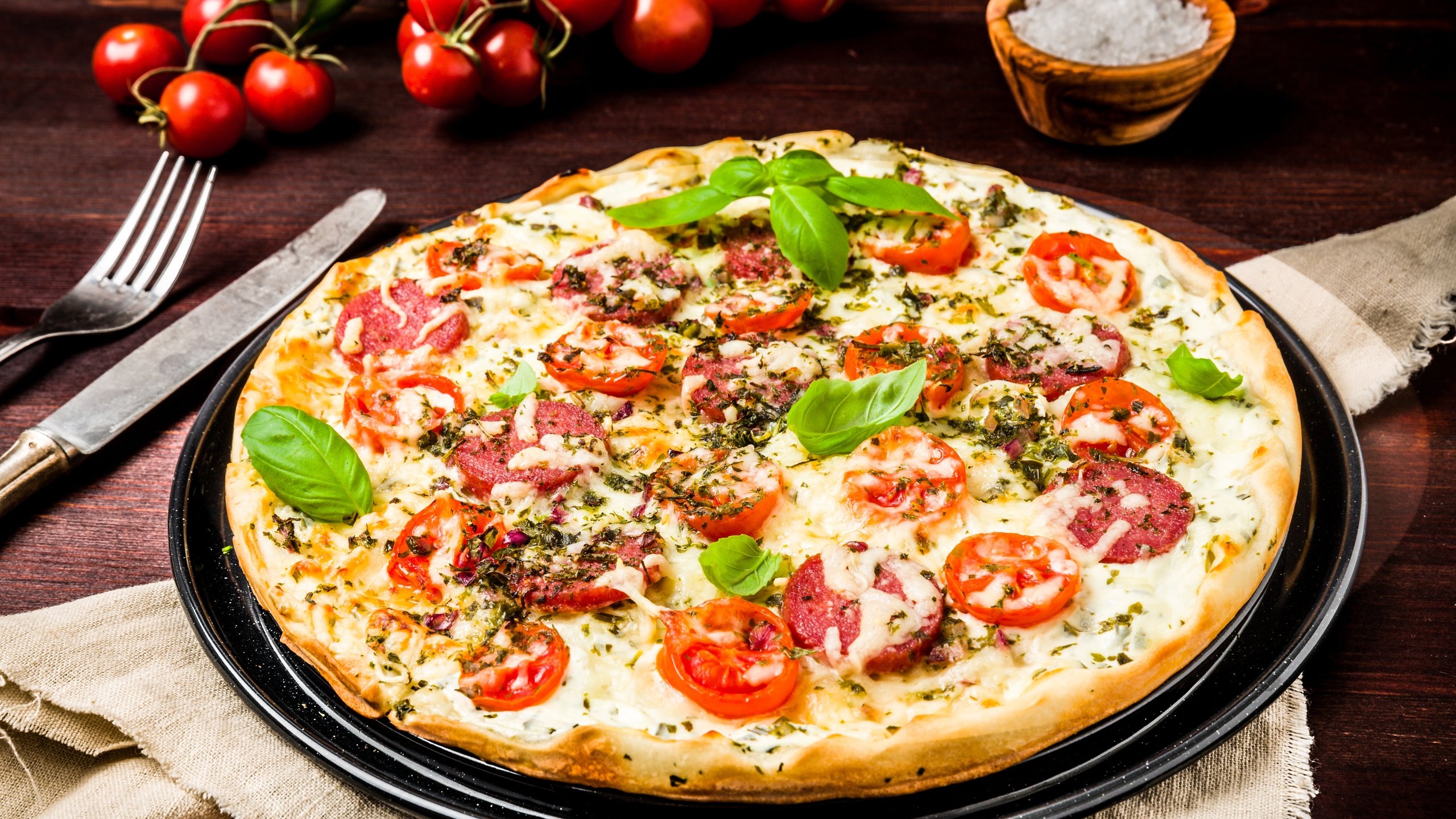 Обои зелень, овощи, выпечка, пицца, ингредиенты, greens, vegetables, cakes, pizza, ingredients разрешение 7000x4667 Загрузить