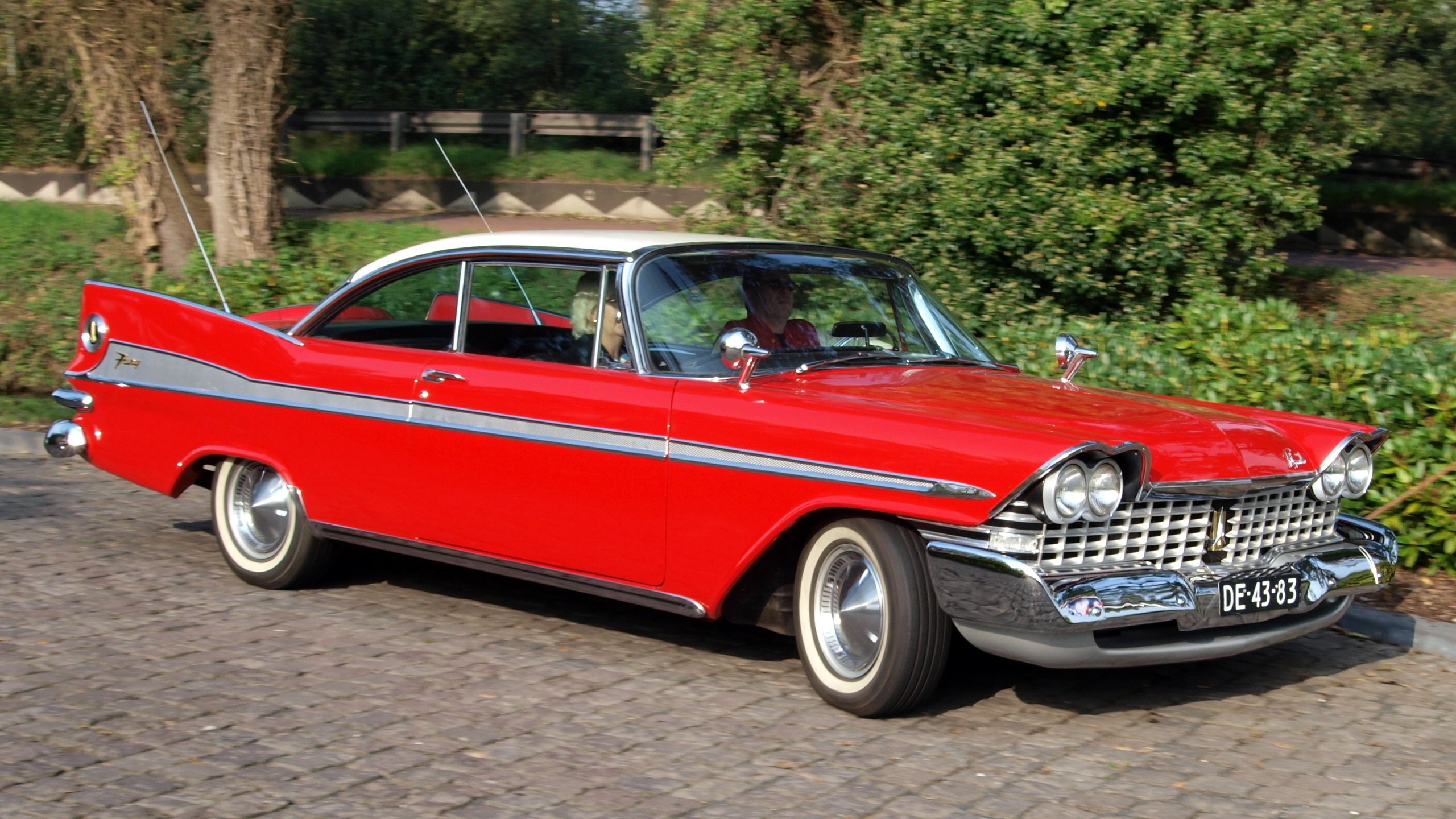 Обои америка, красный, сша, автомобиль, plymouth sport fury, america, red, usa, car разрешение 2560x1600 Загрузить