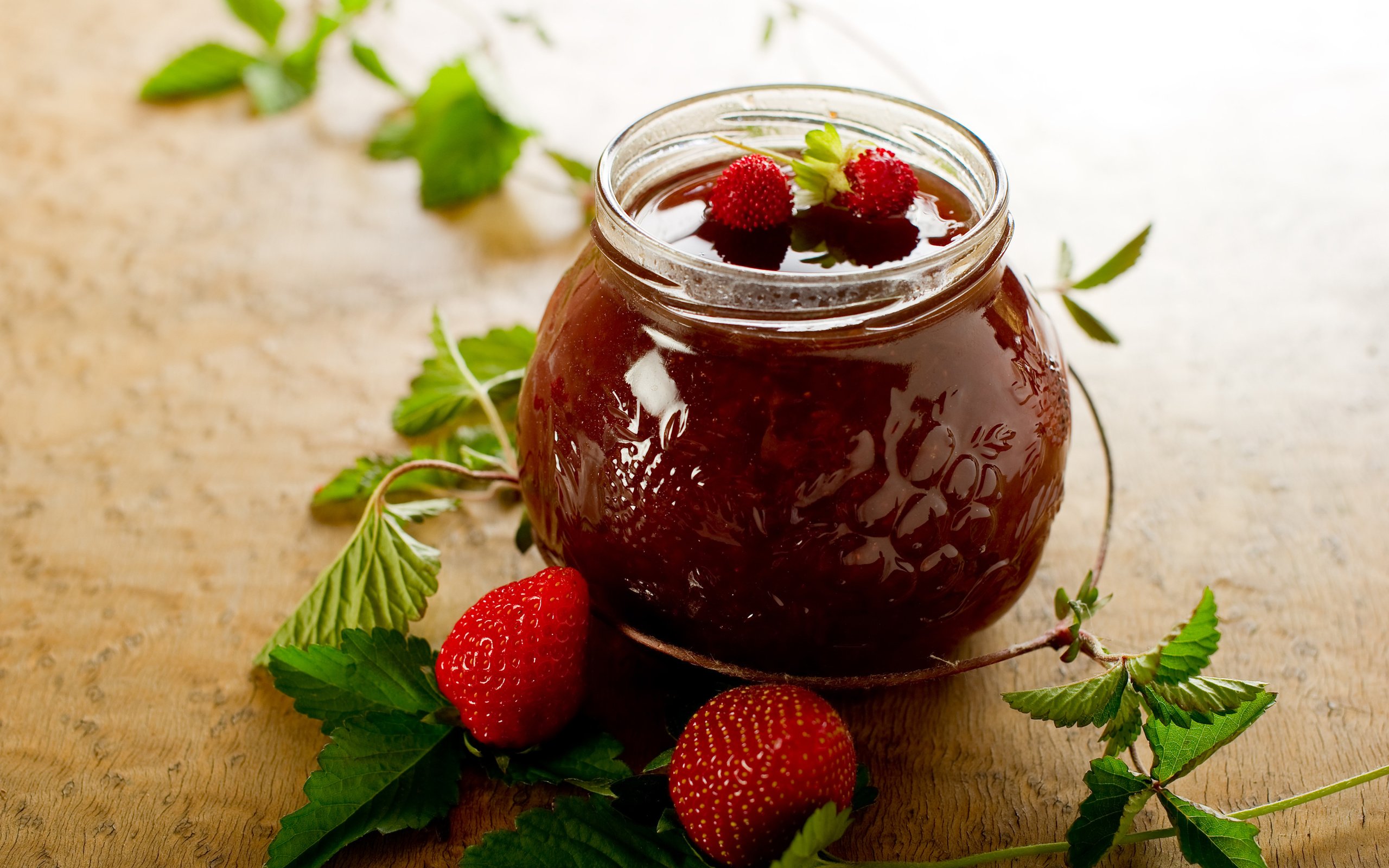 Обои клубника, джем, ягоды, варенье, strawberry, jam, berries разрешение 5000x3327 Загрузить