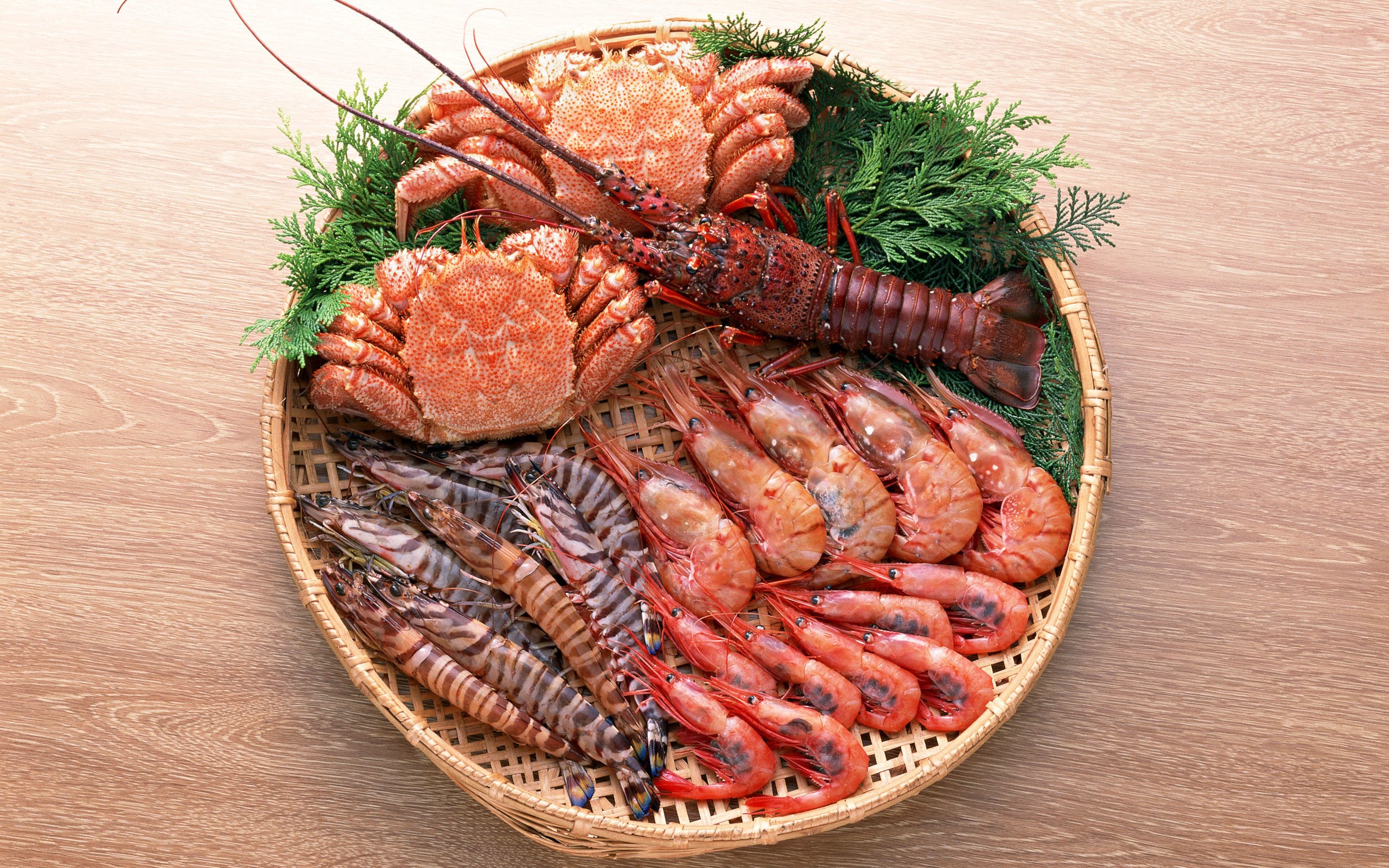 Обои крабы, суши, морепродукты, креветки, омар, crabs, sushi, seafood, shrimp, omar разрешение 2950x2094 Загрузить