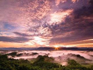 Обои облака, закат, тайвань, clouds, sunset, taiwan разрешение 2560x1600 Загрузить