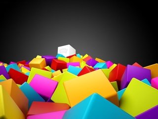 Обои разноцветные, цвет, кубики, корона, colorful, color, cubes, crown разрешение 1920x1200 Загрузить