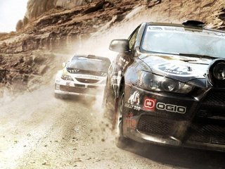 Обои dirt2, lancer, эволюция, evolution разрешение 2087x1050 Загрузить