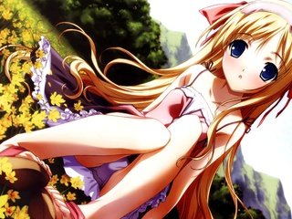 Обои цветы, аниме, девочка, няшка, flowers, anime, girl, i love it разрешение 2560x1600 Загрузить