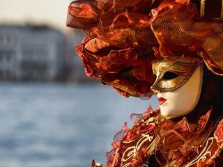 Обои maska, naryad, veneciya, karnaval разрешение 1920x1080 Загрузить