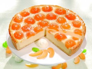 Обои выпечка, торт, пирог, чизкейк абрикосовый, cakes, cake, pie, cheesecake apricot разрешение 1920x1200 Загрузить