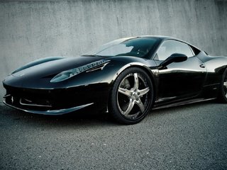 Обои черный, италия, феррари, блака, вид сбоку, wheels, 458 italia, black, italy, ferrari, side view разрешение 1920x1080 Загрузить