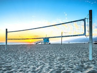 Обои пляж, сетка, волейбол, beach, mesh, volleyball разрешение 2560x1600 Загрузить