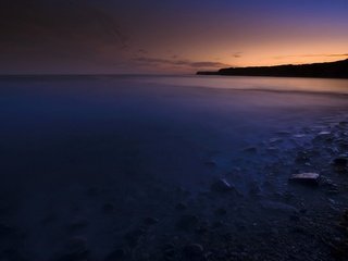 Обои вода, вечер, камни, берег, закат, море, water, the evening, stones, shore, sunset, sea разрешение 2560x1600 Загрузить